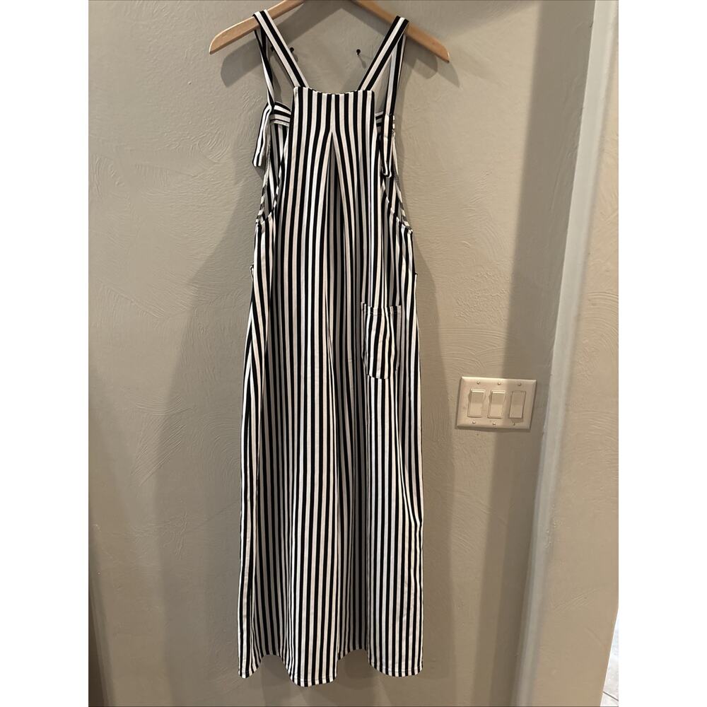 Halara Overalls Adjustable Strap Button Black Str… - image 7